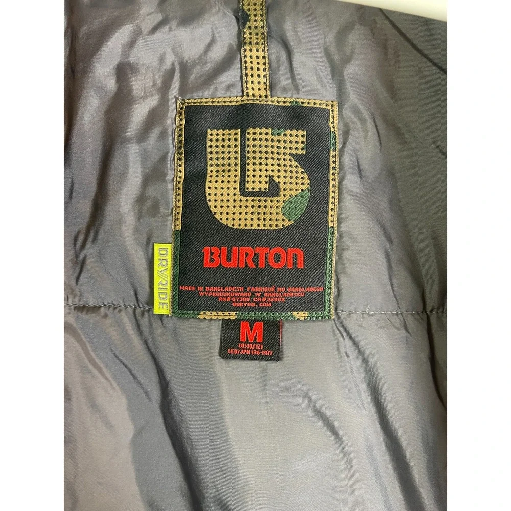 Burton Chittagong Ski Jacket Dryride Shell Boys Medium Blue Snowboard Hooded